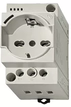 Розетка 7U.00.8.230.0010 тип Schuko + Bipasso 10/16A IP20