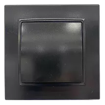 Выключатель проходной 1-кл. чёрный SD-P1003B AWSPRODUCTS