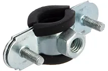 Хомут сантехнический 3/8" (16-19) М8 цинк без шпильки																														