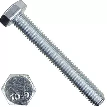 Болт М10*16 DIN933 цинк (200 шт.) (ТД Метизный двор)