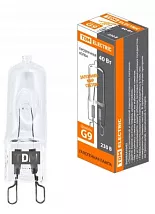 Лампа галоген. JCD G9 40W прозрачная TDM