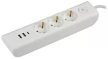 Удлинитель бытовой 3гн. 2м с/з с выкл. ПВС 3х1мм2 MODERN IEK