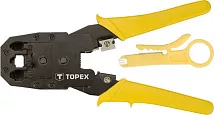 Клещи для обжима телефонных наконечников 4P, 6P, 8P TOPEX