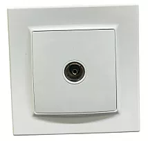 Розетка TV 1-я белая SD-P1014W AWSPRODUCTS