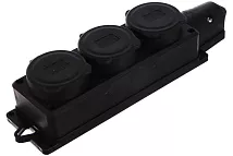 Колодка каучук 3-я с/з IP44 "Компакт" UNIVersal