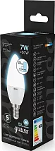 Лампа LED C35 E14 4100К 7Вт 550Лм DIMMER (STEP) GAUSS