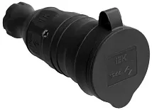 Розетка каучук переносная с/з IP44 РБп13-1-0м ОМЕГА IEK