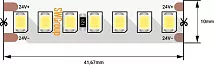 Лента LED 2835 3000K 17,3Вт/м 168LED/м 24В 2050Лм/м 5м SWG