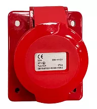 Разъем внутр. установ. 32А 4п (3P+PE) IP44, 380В, HLT