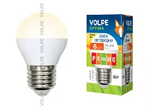 Лампа светодиодная LED-G45-6W/WW/E27/FR/O