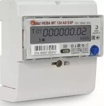 Счетчик эл. НЕВА МТ 124 AS-E4P 5/60А RS485