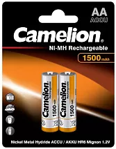 Аккумулятор AA 1500mAh Ni-Mh CAMELION BL-2