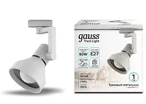 Светильник трековый 1ф. E27 IP20 112*230мм конус белый Gauss