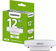 Лампа LED T80 GX53 4000К 12Вт 1200Lm GENERICA