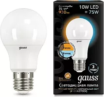 Лампа LED A60 E27 2700K/4100K 10Вт 930Лм двухцветная Gauss