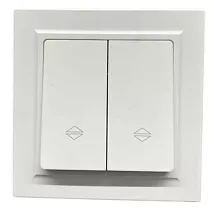 Выключатель жалюзи 2-кл. белый U1A-019 SoftTouch AWSPRODUCTS
