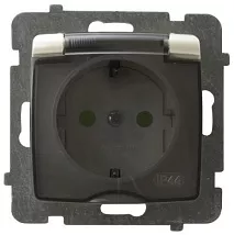 Розетка одинарная IP44 "шуко" GPH-1SS/M/42/d 1520
