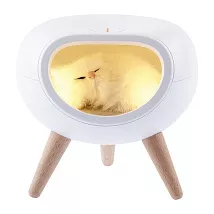 Ночник LED NLED-467-1W-W Котик 1Вт Белый аккумуляторный ЭРА
