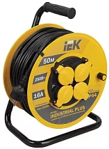 Удлинитель на катушке "Industrial PLUS" УК50 4 места с/з 50м 3х1,5мм2 IP44 IEK