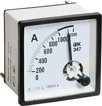 Амперметр Э47 1000/5А кл. точн. 1,5 72х72мм ИЭК (акц)