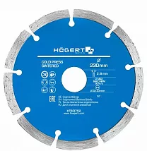 Диск алмазный сегментный 230*2,6*22 HOEGERT
