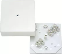 Коробка распред. о/п 75х75х20 IP40 БЕЛАЯ (6 клемм 6мм2) КМ41212-01 IEK (100)