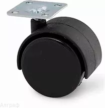 Опора колесная с площадкой (d=40,h=59) пластмасса (1шт.) (ХС)