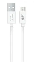 Дата-кабель USB-micro USB; 2А;1м; белый Borasco