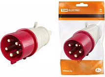 Вилка переносная 32A 5п (3P+N+PЕ) 025 IP44, 380В, TDM
