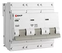 Автоматический выключатель ВА 47-100 C 63/3 10кА Proxima EKF (без НДС)