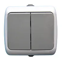 Выключатель ОУ 2-кл. IP54 SD-V1002WG AWSPRODUCTS