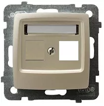 Корпус одинарной розетки KEYSTONE GPK-1S/P/42 1537