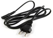 Кабель питания RIPO 3.0м, евро вилка CEE 7/16 прямая -  штекер С7 (2*0.5 mm2)  2.5A, черный