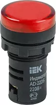 Индикатор LED красный AD22DS 24В AC/DC IP40 IEK