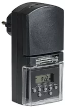 Розетка-таймер электронный с/з 16А IP44 Черный РТЭ-3 IEK