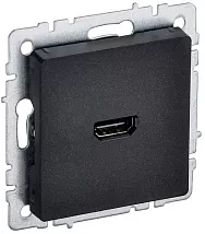 Розетка HDMI черный BRITE IEK