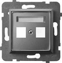 Корпус розетки компьютерной  двойной, без рамки GPK-2U/p/70 (2143)
