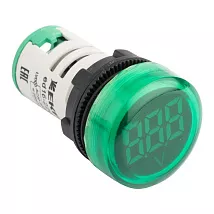 Индикатор значения напряжения зеленый ED16-22VD 500В, EKF
