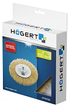Корщетка шлифовальная, стальная, диаметр 100мм, крепление M14 HOEGERT