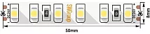 Лента LED 3528 6000K 9,6Вт/м 120LED/м 450Лм/м 24В 5м IP65 SWG