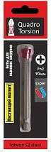 Бита 1/4" Ph2х90мм магнитная (1 ) Quadro Torsion