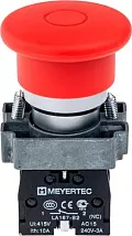 Кнопка MTB2-BCZ124 Гриб. без фикс.1нз, крас. ф40 мм, IP65 Meyertec