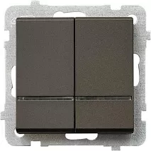 Выключатель LP-2RS/m/40 1069 2 кл. с подсветкой (без рамки)