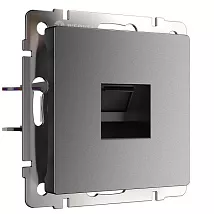 Розетка RJ45 (1-я cat. 5e) Графит матовый WERKEL
