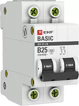 Автоматический выключатель ВА 47-29 B25/2 4.5кА Basic EKF
