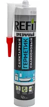 Герметик REFIT силиконовый санитарный прозр.