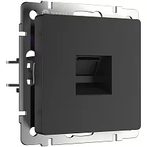 Розетка RJ45 (1-я cat. 5e) Черный матовый WERKEL