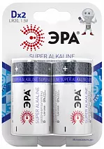 Батарейка LR20 SUPER ALKALINE ЭРА BL-2