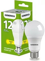 Лампа LED A60 E27 3000К 12Вт 1200Lm GENERICA